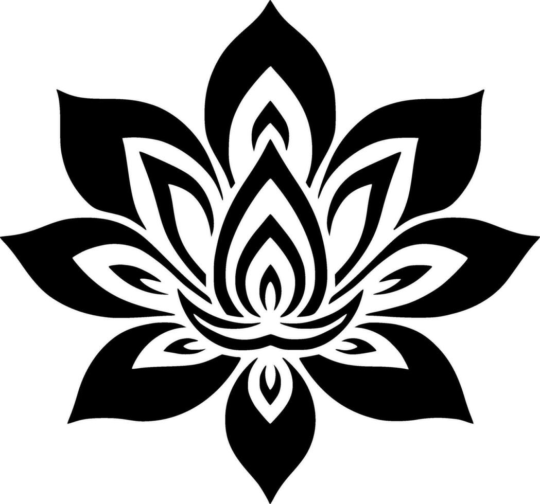Flower - Minimalist and Flat Logo - Vector illustration