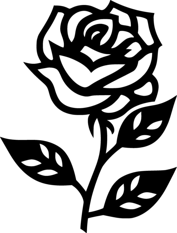 Flower - Minimalist and Flat Logo - Vector illustration