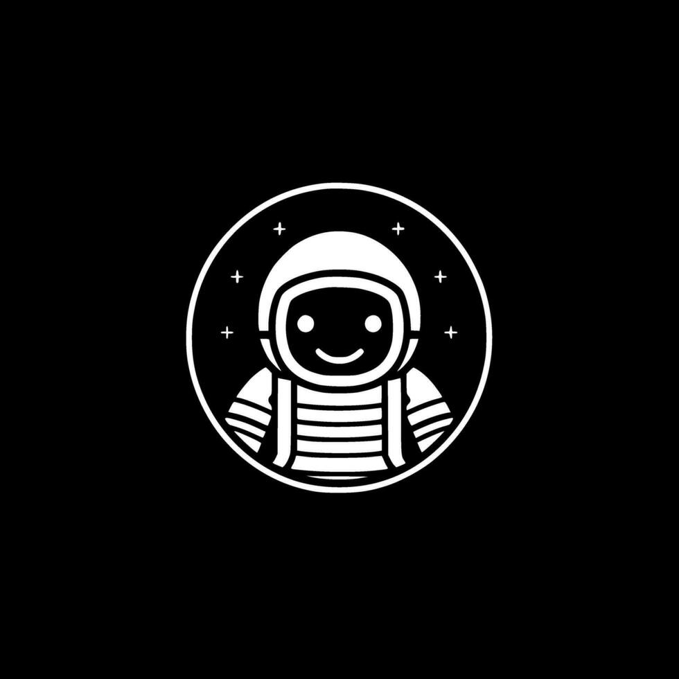 Astronaut, Minimalist and Simple Silhouette - Vector illustration