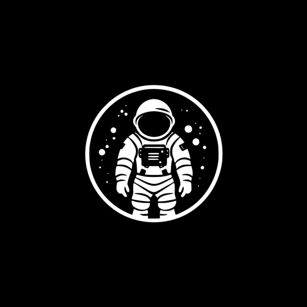 Astronaut, Minimalist and Simple Silhouette - Vector illustration