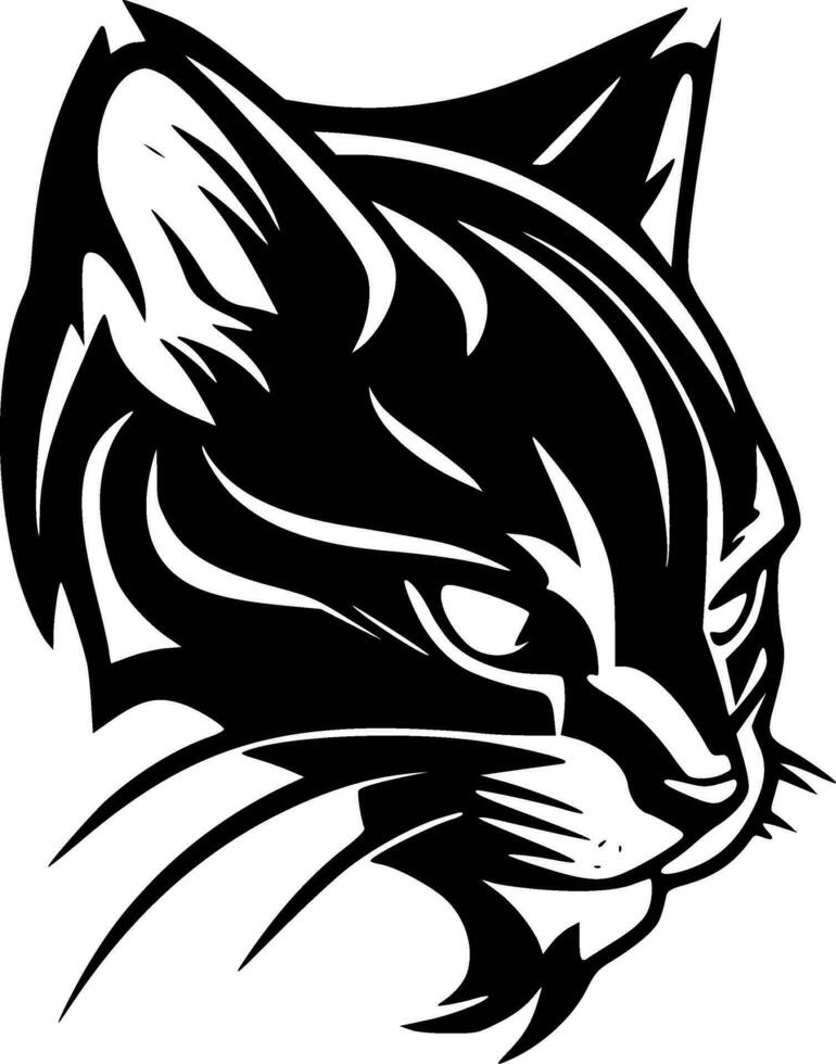 gato montés - alto calidad vector logo - vector ilustración ideal para camiseta gráfico