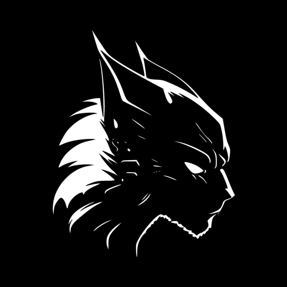 Wildcat, Minimalist and Simple Silhouette - Vector illustration