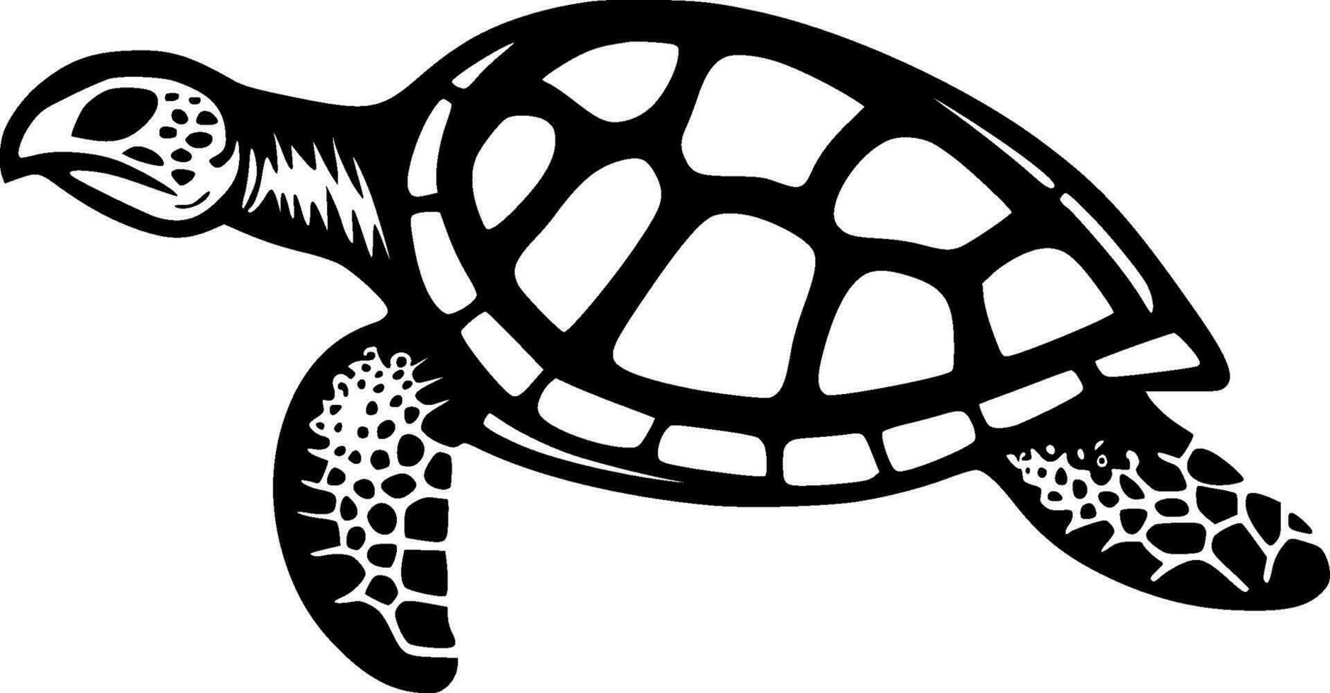 Turtle - High Quality Vector Logo - Vector illustration ideal for T-shirt graphic