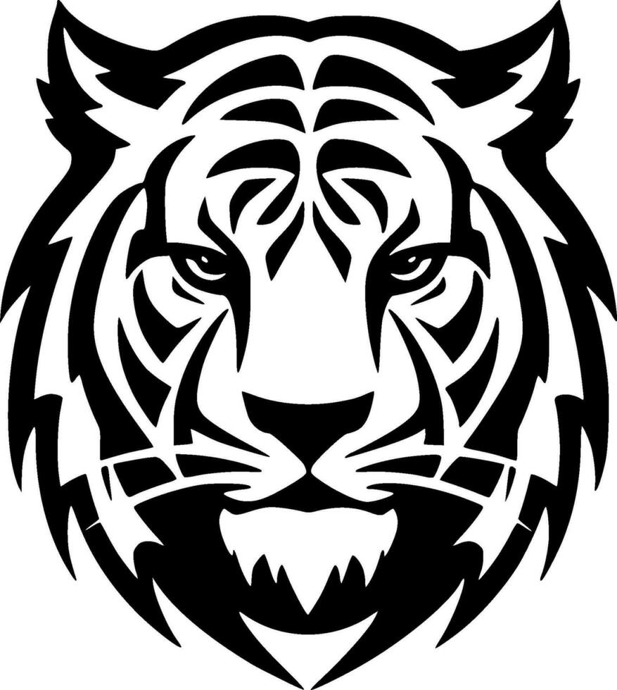 Tiger - Minimalist and Flat Logo - Vector illustration