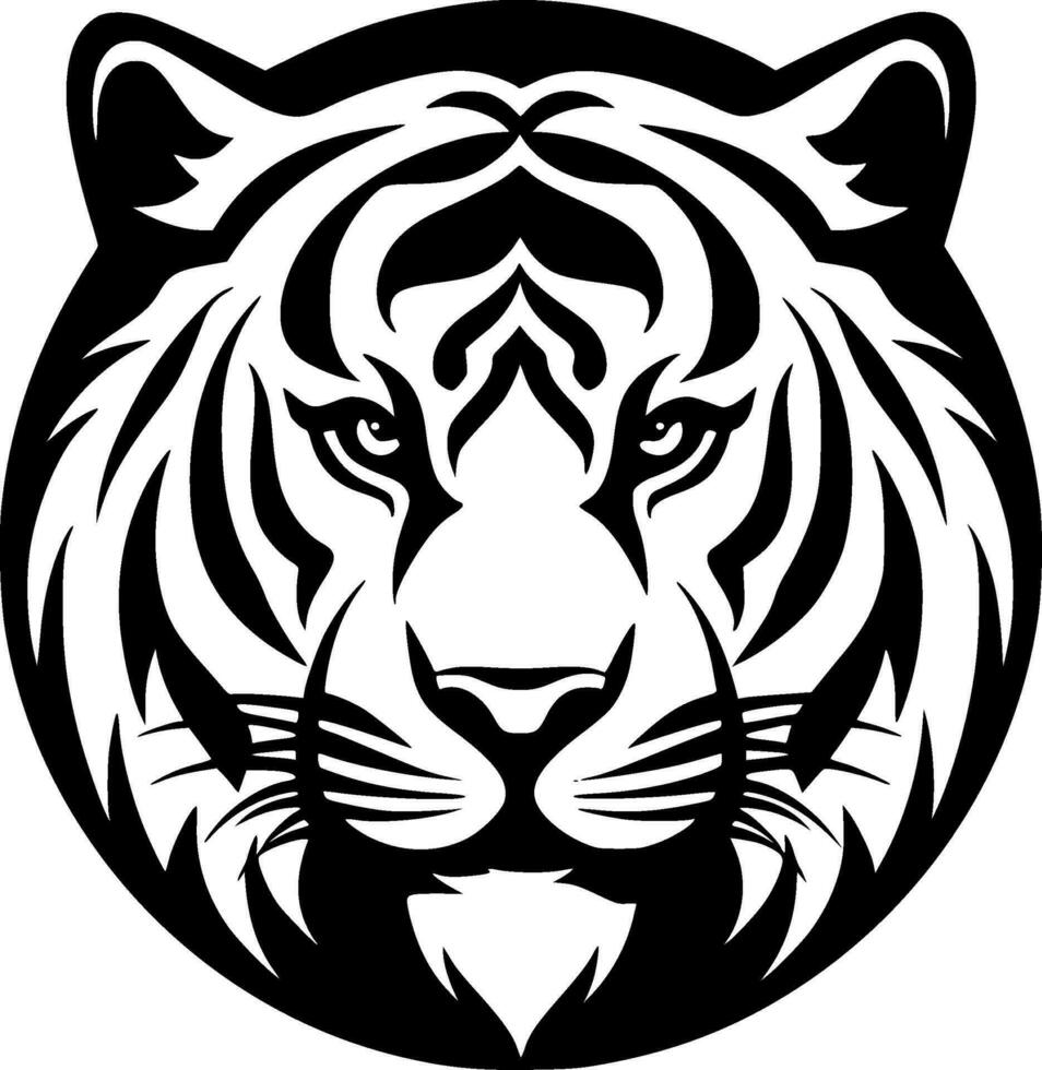 Tiger - Minimalist and Flat Logo - Vector illustration