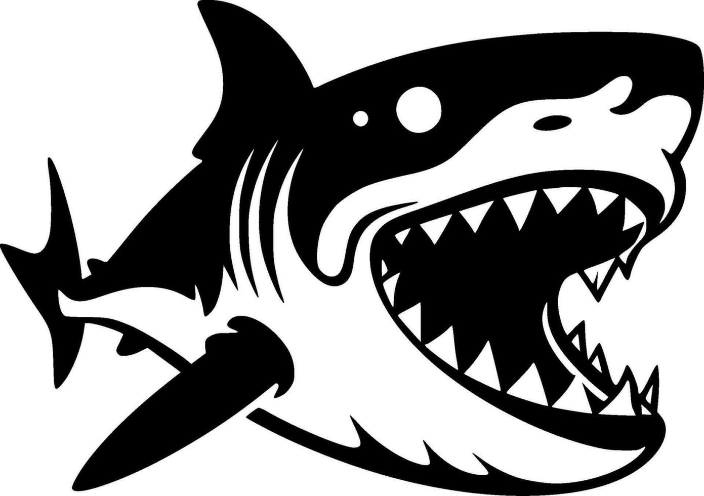 Shark - High Quality Vector Logo - Vector illustration ideal for T-shirt graphic