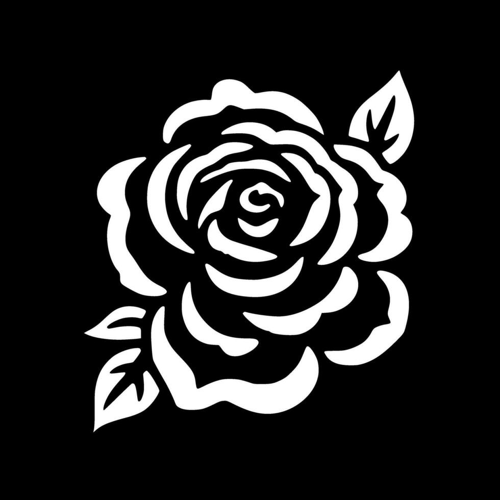 Rosa - minimalista y plano logo - vector ilustración