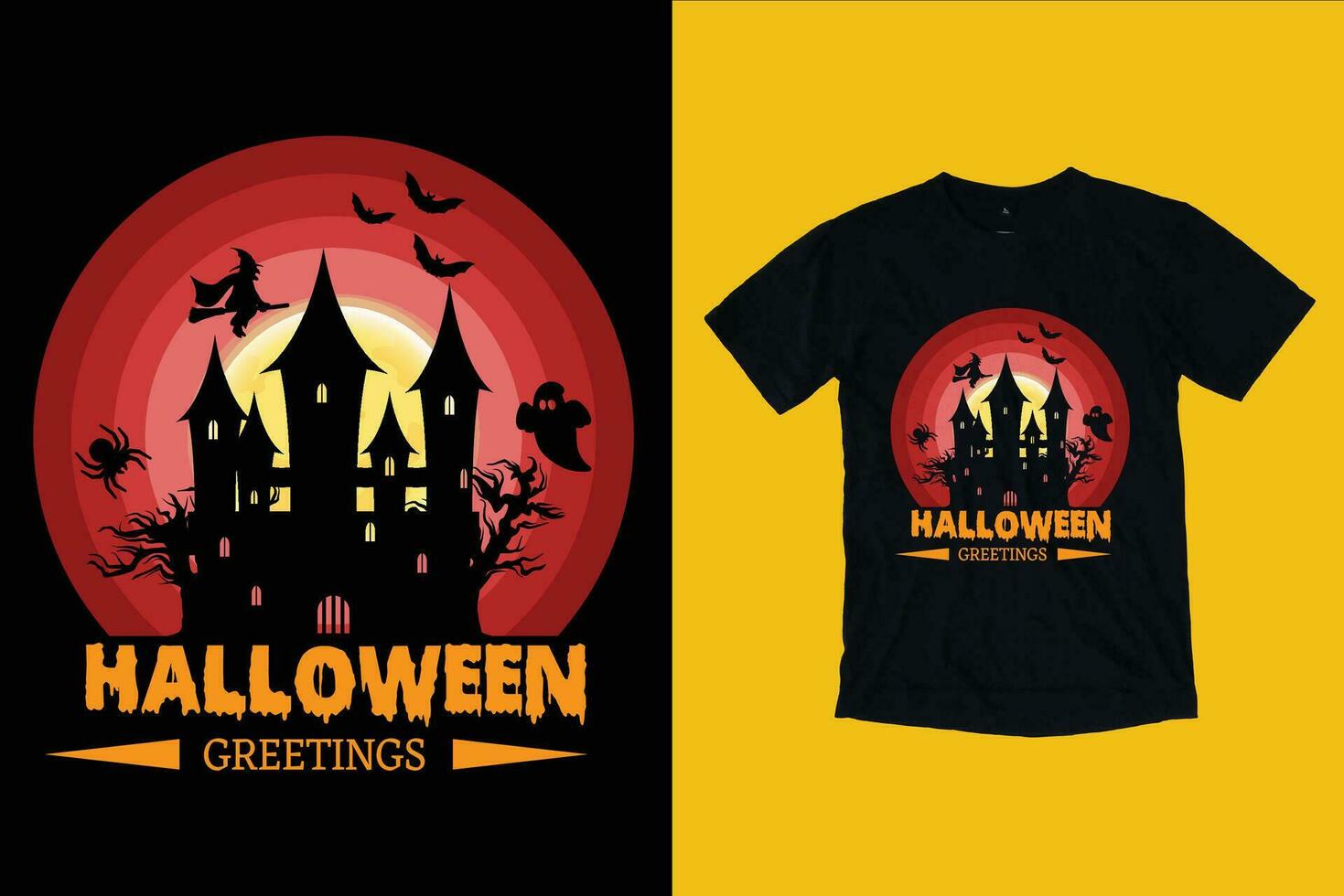 Halloween T shirt Design vector