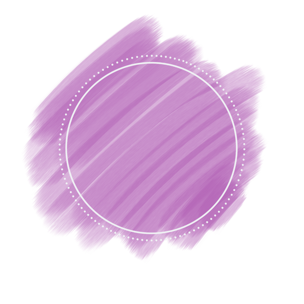 circle frame on brush stroke png