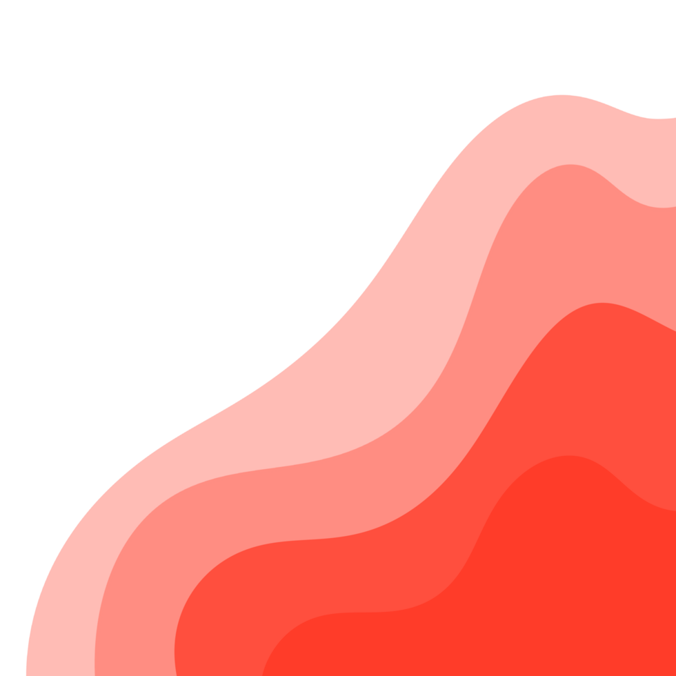 Red Wavy Border Frame png