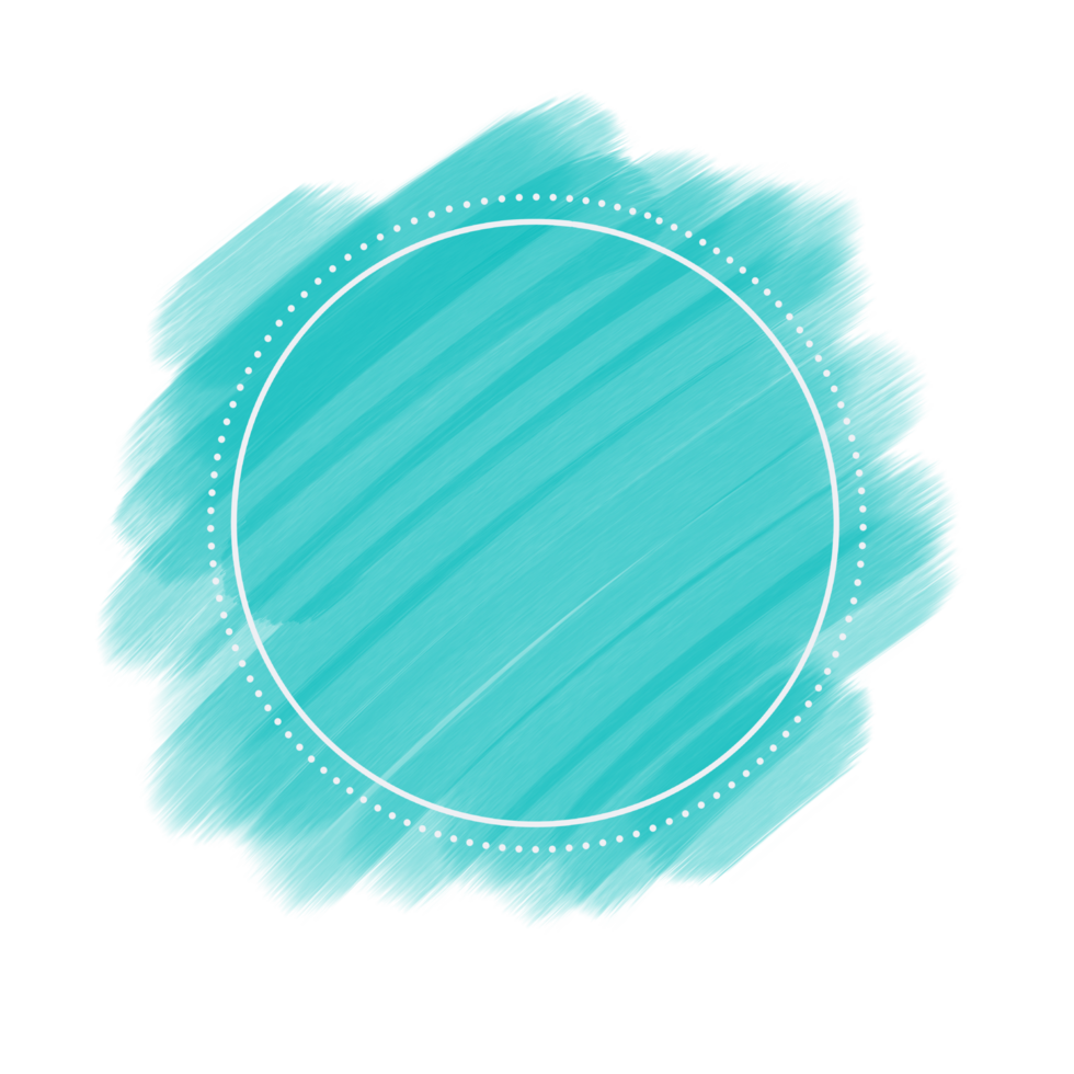circle frame on brush stroke png