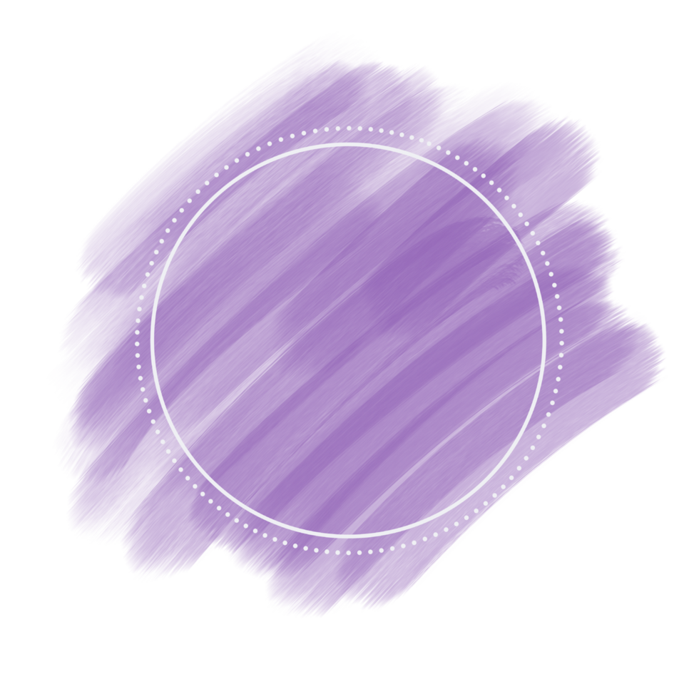 circle frame on brush stroke png