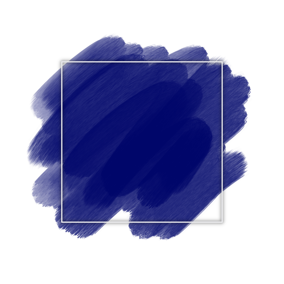 Line Frame With Blue Brush Background png
