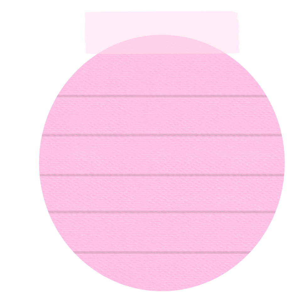 Aesthetic Sticky Note png