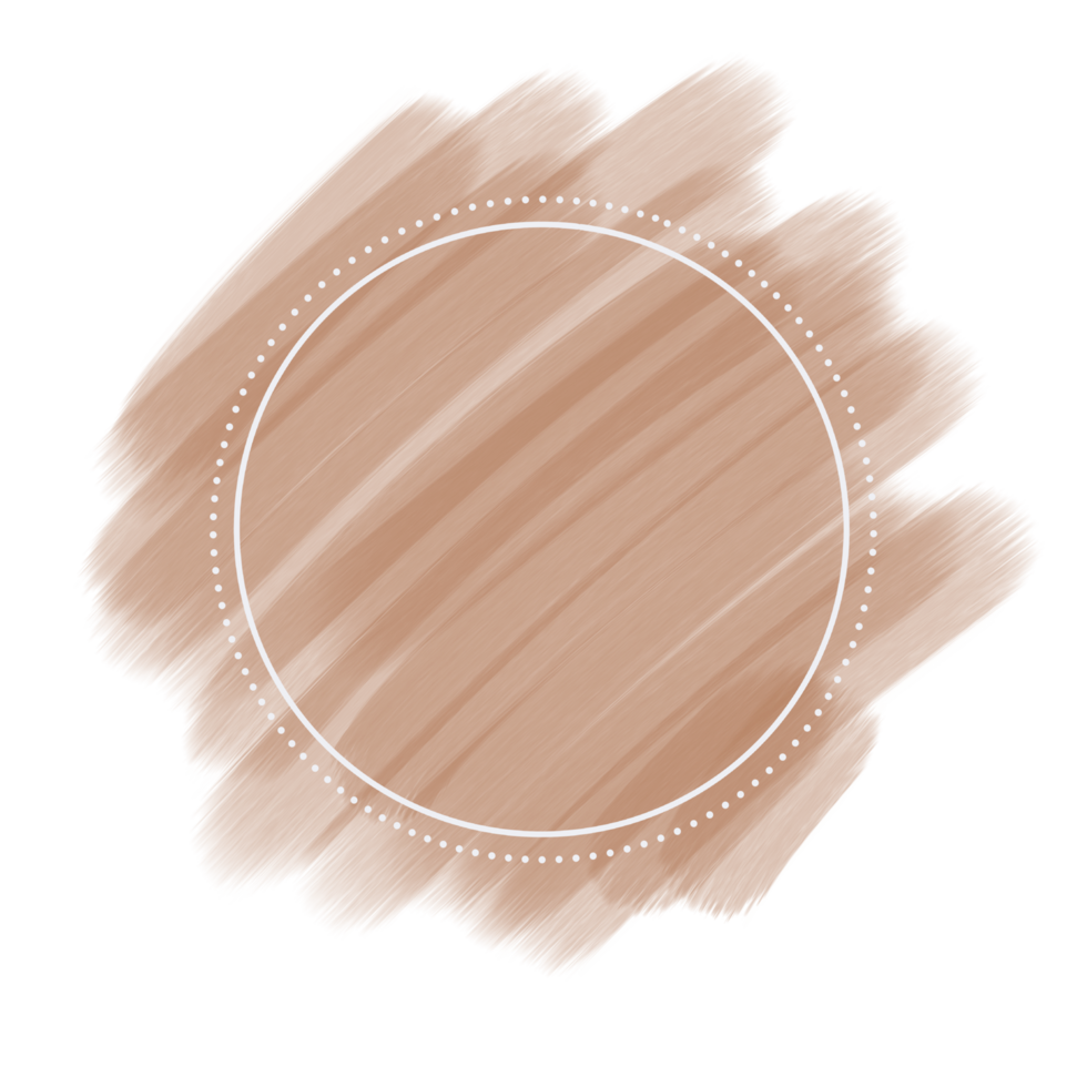 circle frame on brush stroke png