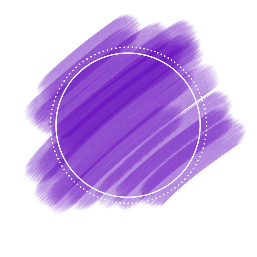 circle frame on brush stroke png
