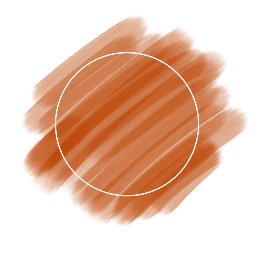 circle frame on brush stroke png