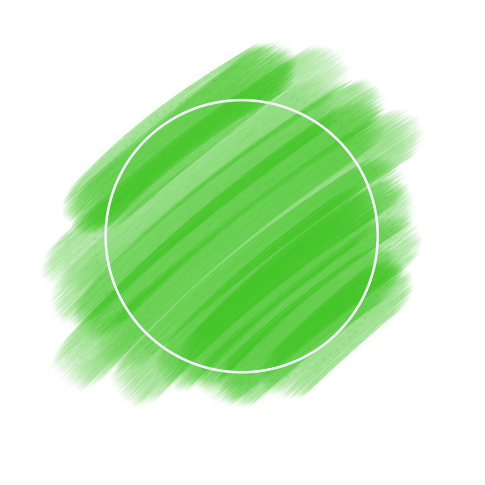 circle frame on brush stroke png