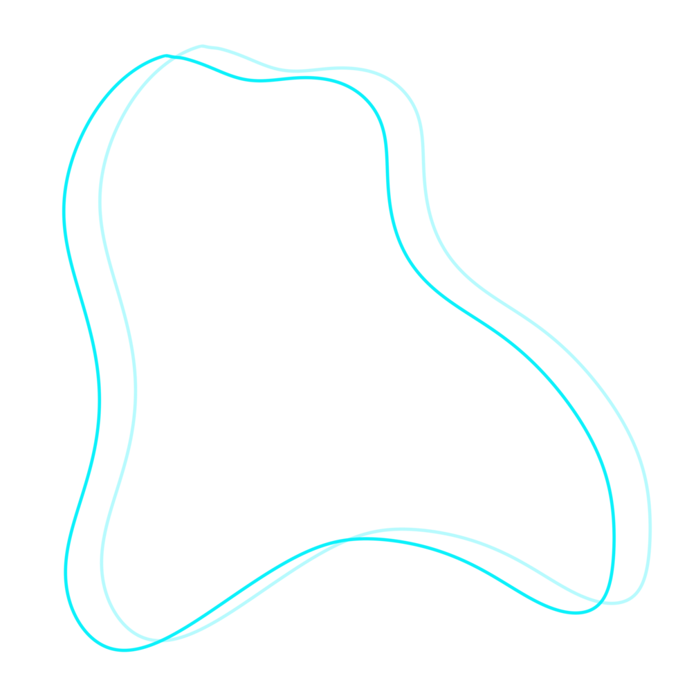 Cyan Abstract Line png