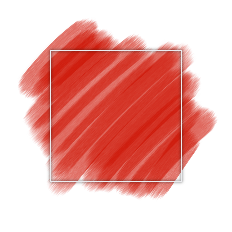Line Frame With Red Brush Background png