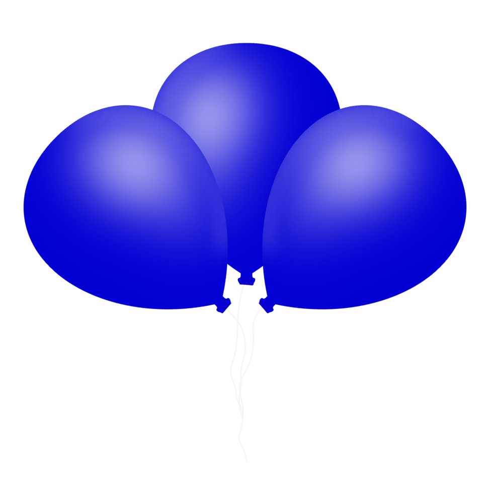 Realistic Blue Balloons 27726358 PNG
