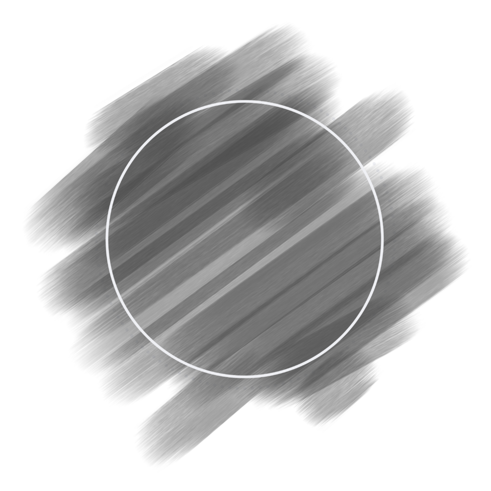 circle frame on brush stroke png