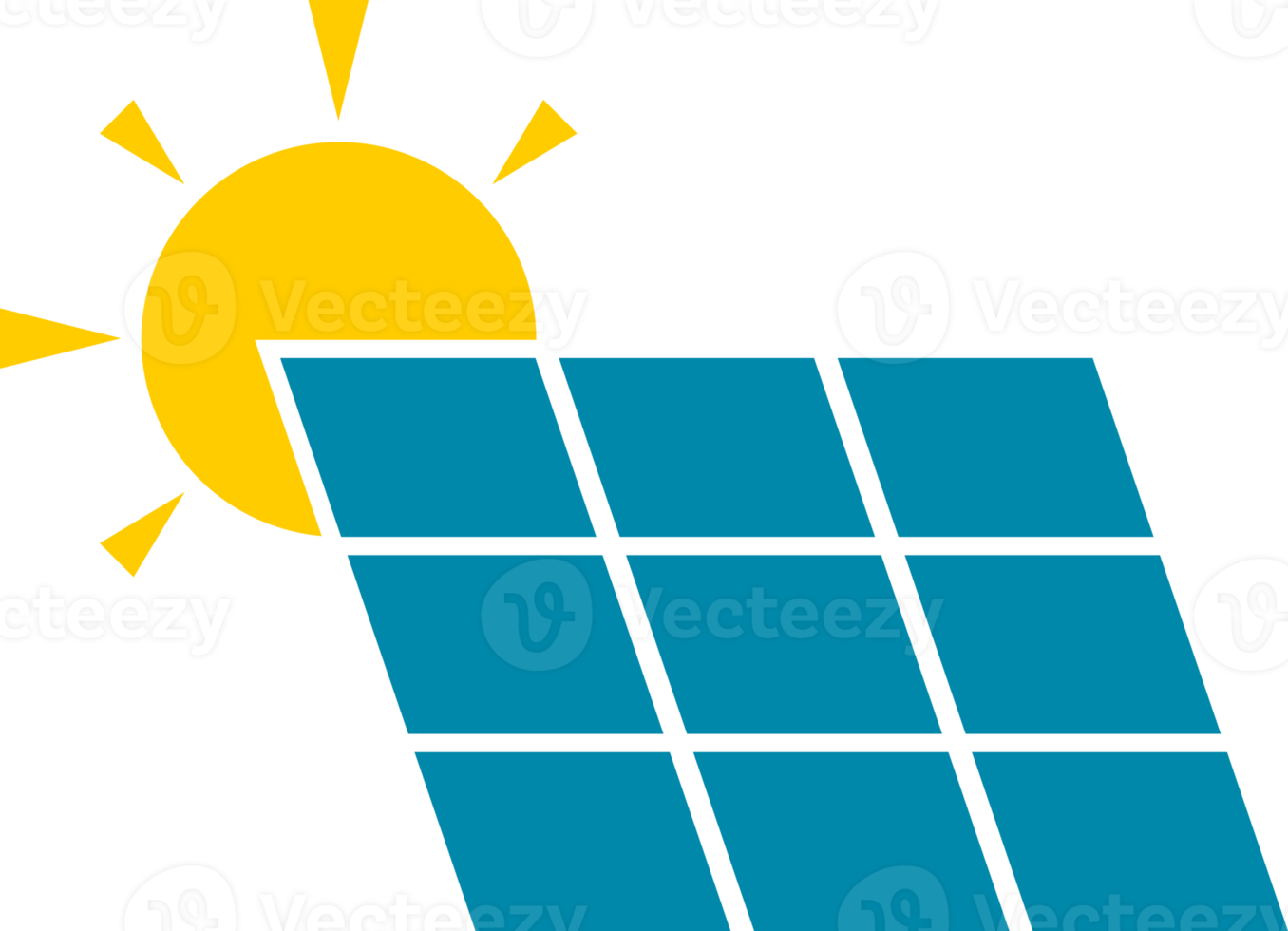 solar cell or solar panel grid module yellow sun energy power environmentally friendly clean energy png