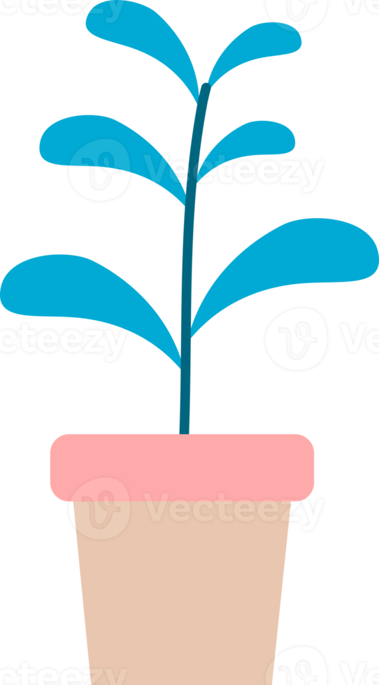 plant tree in pot houseplant icon doodle png