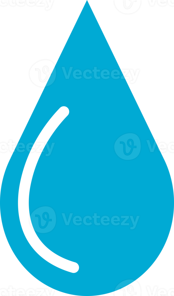 Blue water drop icon png