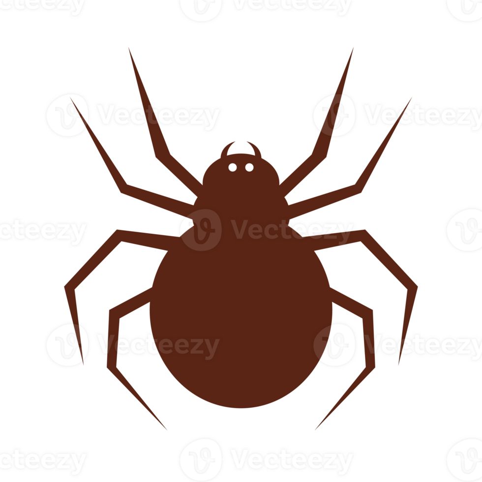 Spider Halloween Icon White Outline Style png