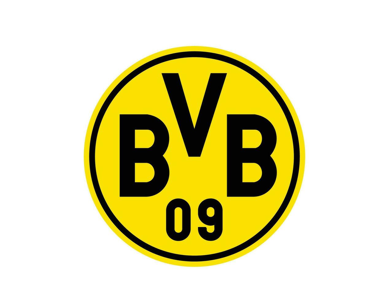 borussia Dortmund club logo símbolo fútbol americano bundesliga Alemania resumen diseño vector ilustración