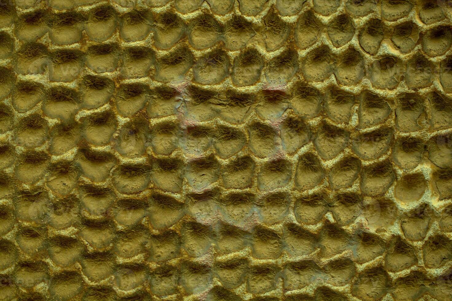 Concrete wall abstract honeycomb pattern photo