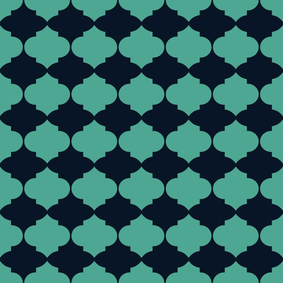 Seamless pattern of geometric elements in Moroccan style vector