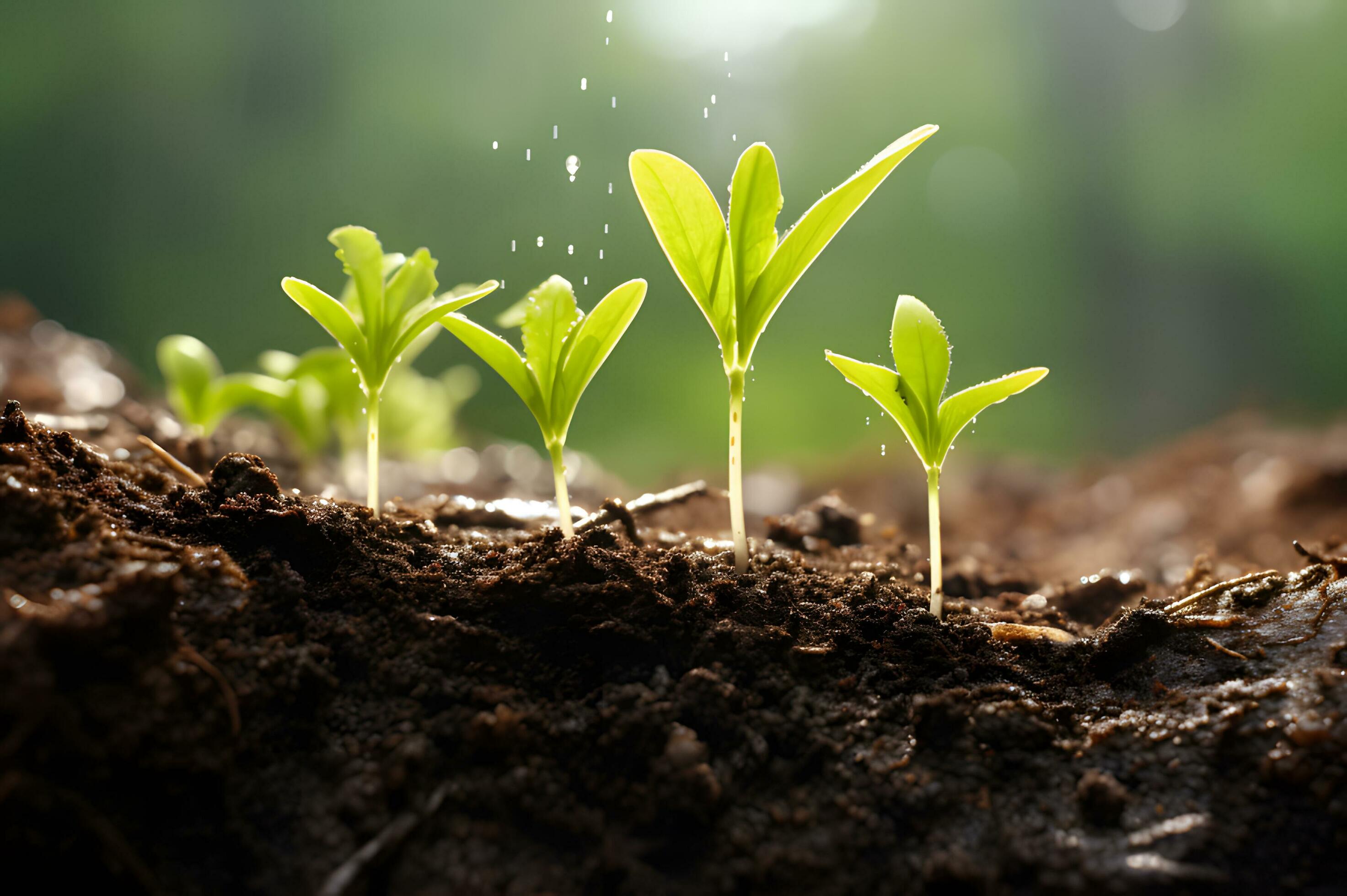 Shot of newly growing plants 27728591 Stock Photo at Vecteezy