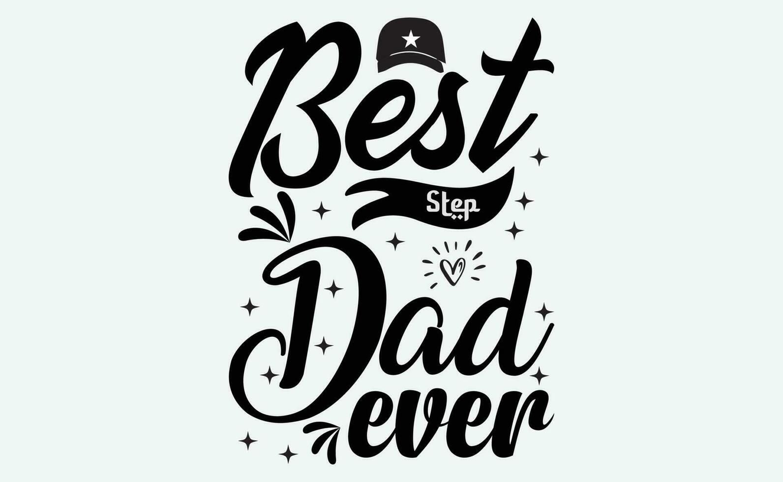 Happy fathers day vector typography. Vintage lettering for greeting cards, banners, t-shirt design.