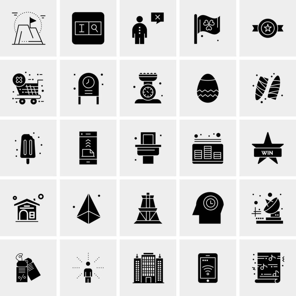 25 Universal Business Icons Vector Creative Icon Illustration to use in web and Mobile Related project