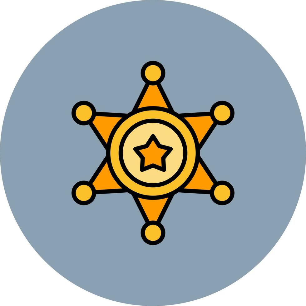 Sheriff Creative Icon Design vector