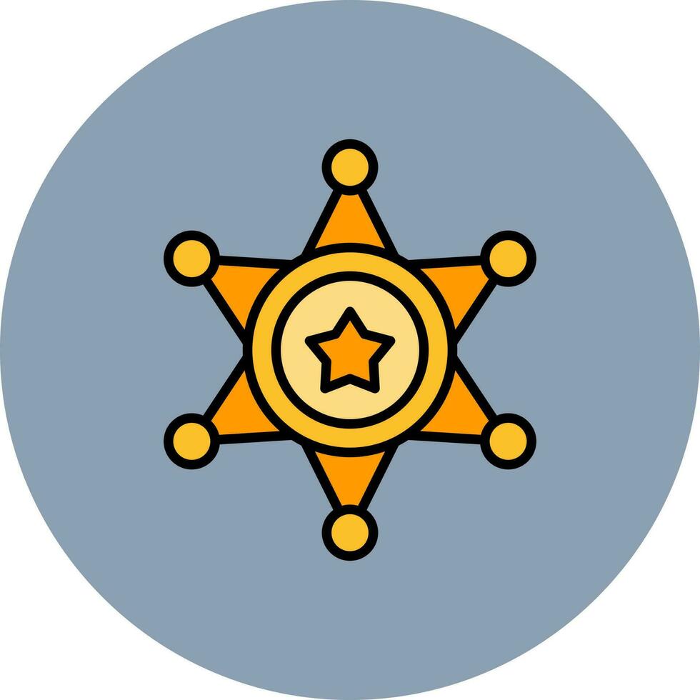 diseño de icono creativo de sheriff vector