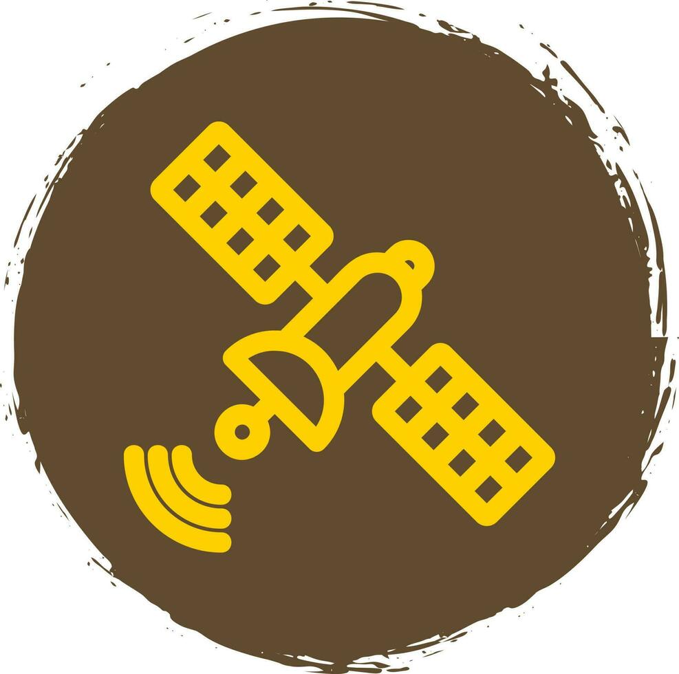 Satellite Glyph Icon vector