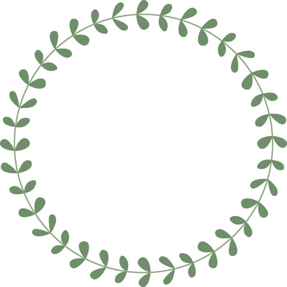 hand drawn laurel wreath vector