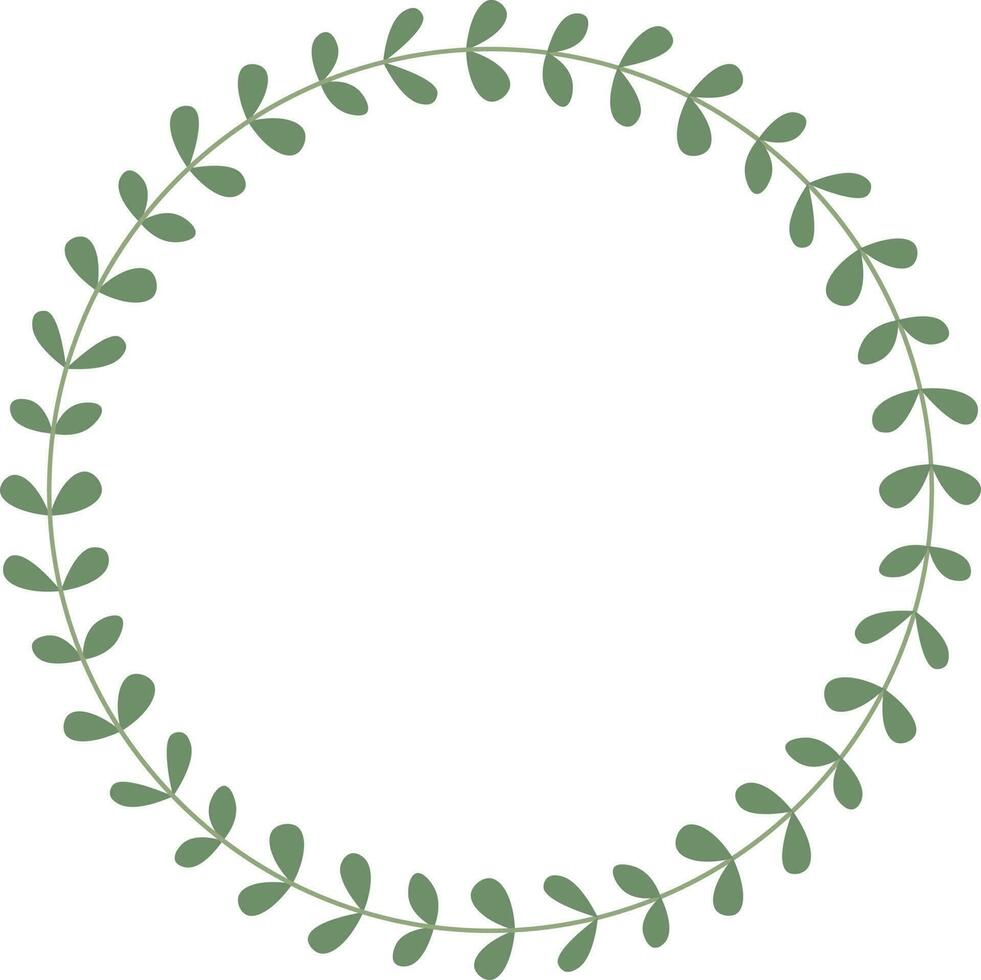 hand drawn laurel wreath vector