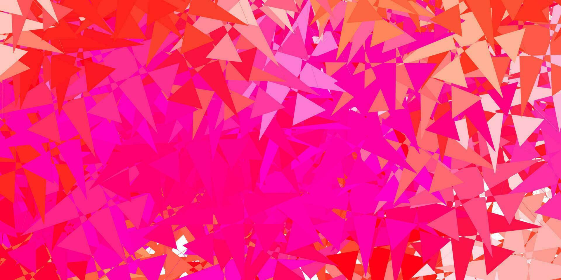 Light Pink vector backdrop with chaotic shapes.