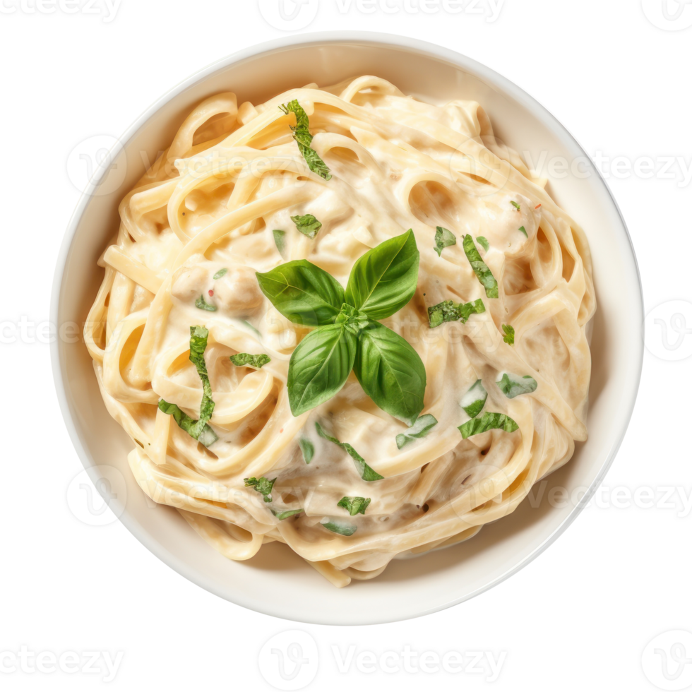 Bowl of fettucini alfredo isolated 27729296 PNG Bowl of fettucini alfredo isolated 27729296 PNG