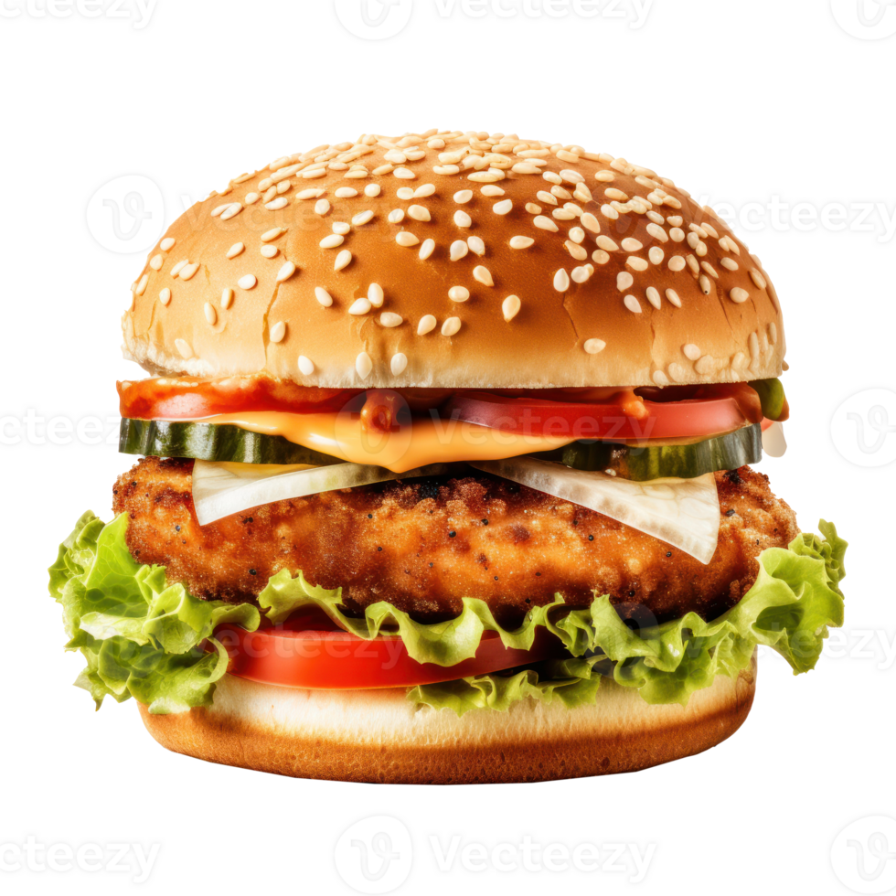 Fresh fishburger isolated png