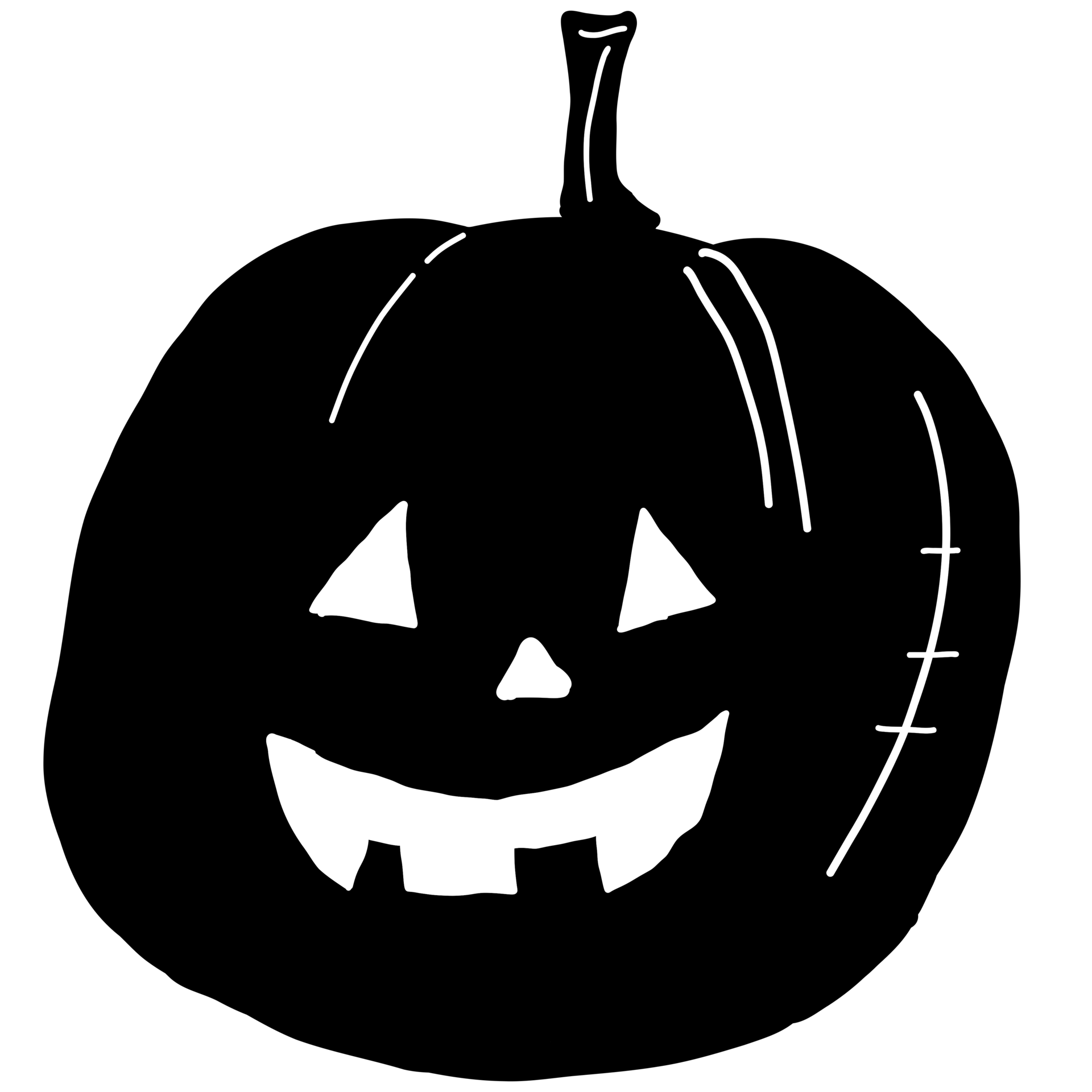 Icon Illustration Black Halloween Pumpkin 27729396 PNG Icon Illustration Black Halloween Pumpkin Png