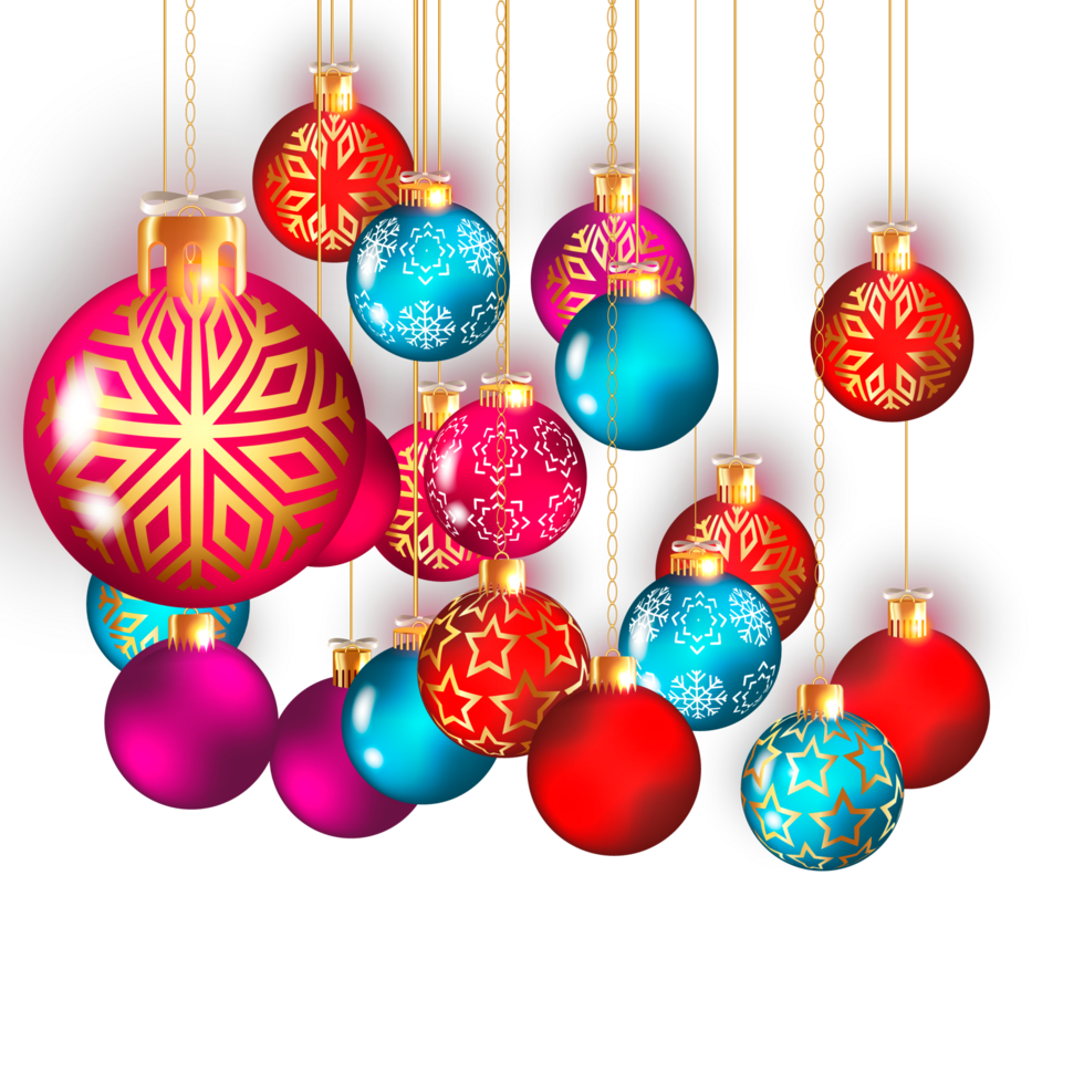 Kerstmis bal decoratie realistisch 3d bal bal png