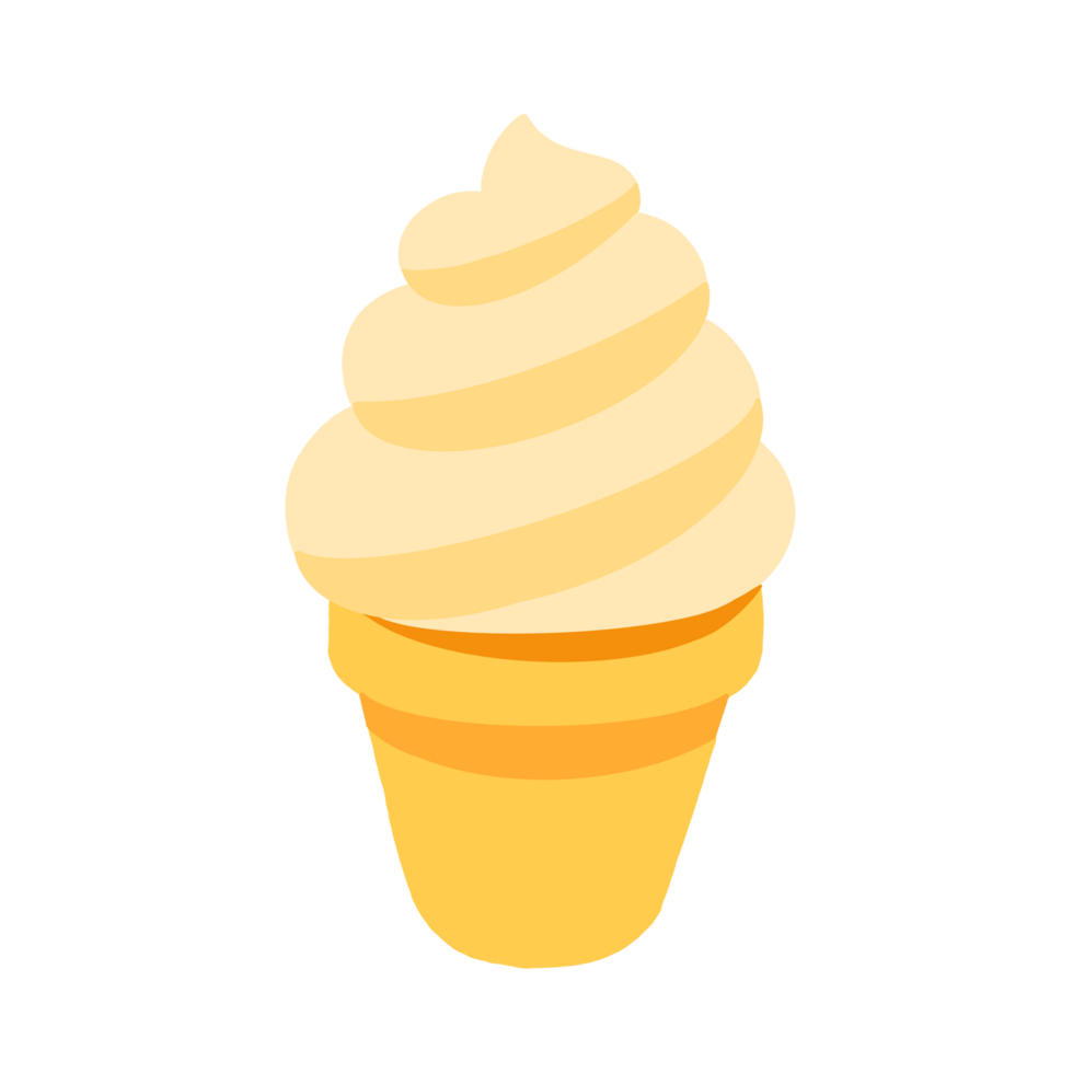 ILLUSTRATION OF VANILLA ICE CREAM png