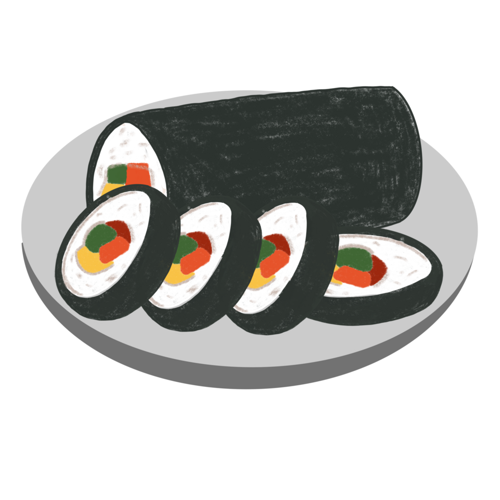 ilustración de Sushi el japonés comida png