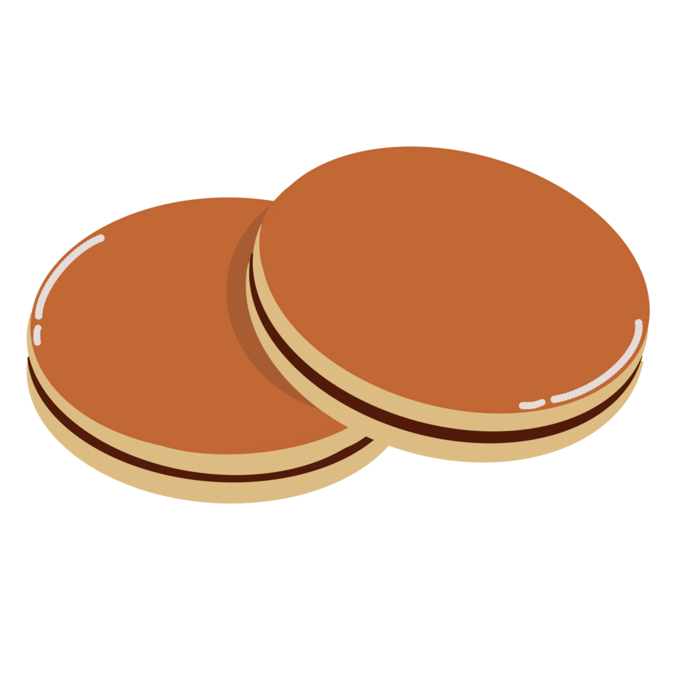 tecknad serie av dorayaki mat png