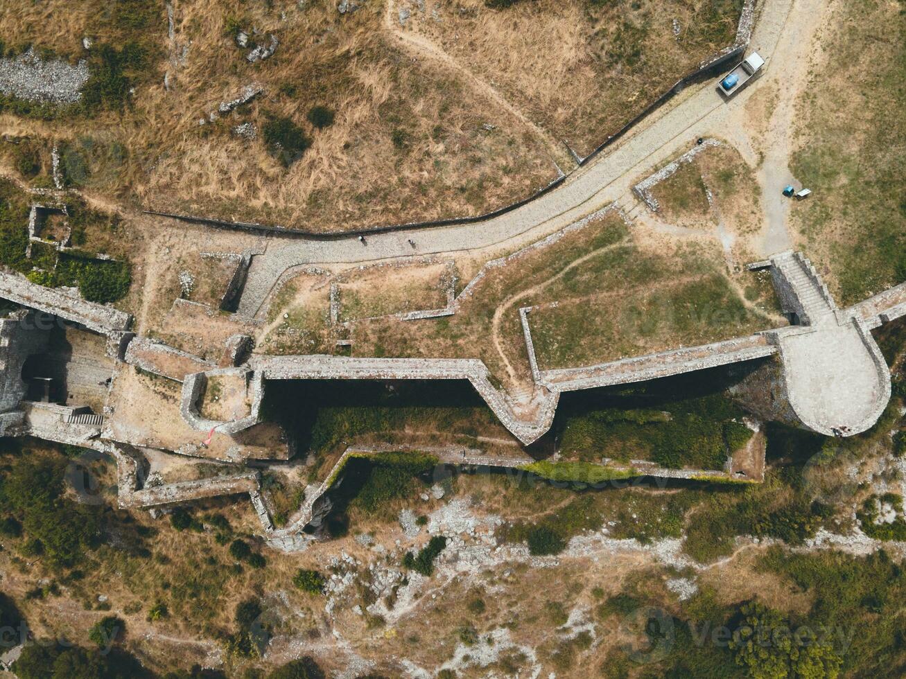 Shkoder Castle in Albania by Drone photo
